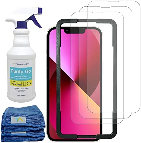 Zaštita tehnološkog paketa za Apple iPhone 13 Mini 5.4 - sprej za čišćenje zaslona [16 oz] s krpama za mikrovlake - najbolje