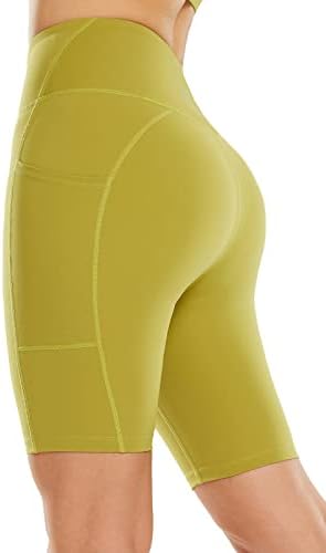 Baleaf Sweatleaf ženska svjetlost kompresije Bikera kratke hlače 8 Visoki struk, joga teretana spandex kratkih hlača bočnih