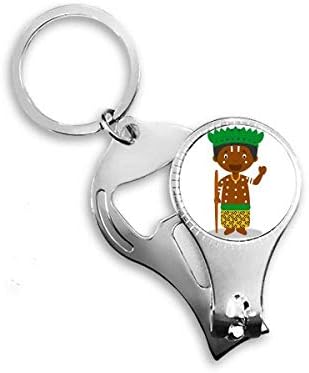Crni divlji Kongo crtani art deco poklon modni nokat nokat ring ring lanac za otvarač boca za bočicu