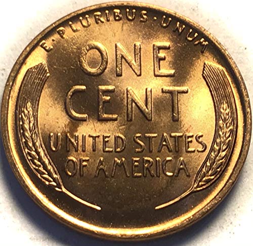 1942. p Lincoln Wheat Cent Bu Re Red Penny Seller Mint State