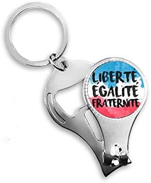 Liberte egalit fraternit France Mark Flag Flag nokat za nokat ring lanac za otvarač za bočicu za bočicu