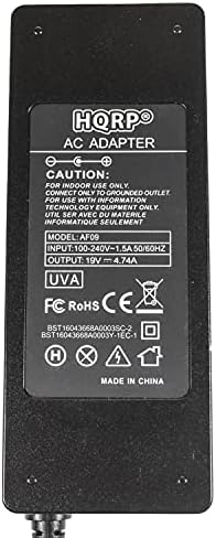 HQRP AC Adapter odgovara Westinghouse LD-2655VX LD-2657DF LD-2680 LD-2685VX LD-3235 LD-3237 LD-32555VX LD-3257DF LED LCD