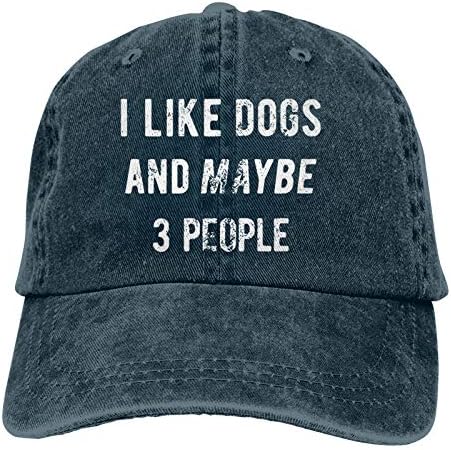 Waymay volim pse i možda 3 osobe unisex odrasli kaubojski šešir puni pamučni zakrivljeni rub bejzbol kapu