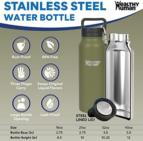 Zdrava boca vode od nehrđajućeg čelika | BPA bez dvostrukog zida vakuuma izoliranih boca vode | Ekološki prihvatljiva
