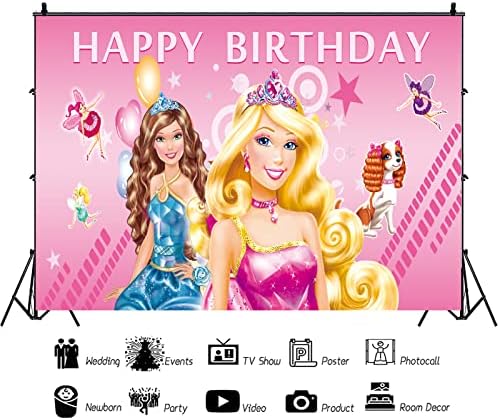 Pozadine za tematsku fotografiju za ukrašavanje rođendanske zabave za djevojke, rođendanski natpis za ukrašavanje torte na