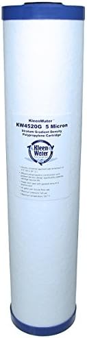 Kleenwater KW4520G 5 Mikron prljavština, hrđa i sediment Meltblound Filter Filter Zamjenski uložak 4,5 x 20 inča, set od