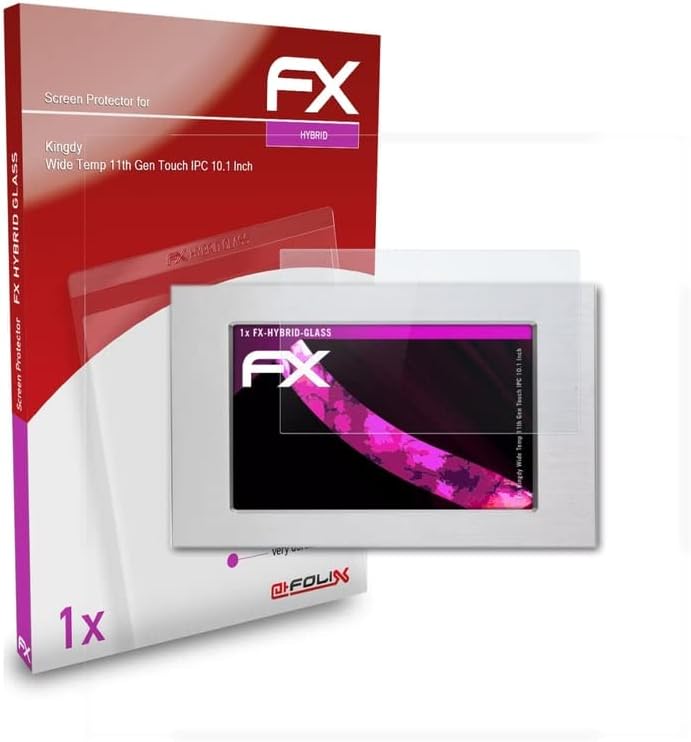 ATFOLIX plastično staklo zaštitni film kompatibilan s Kingdy širokom temp. 11. gen dodir IPC 10,1 inčni stakleni zaštitnik,