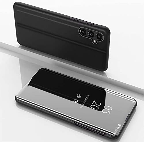 Torbica Monwutong Screen Display Case za Samsung Galaxy A14 5G, pametan ogledalo vertikalni torbica bez otklapanje sa postoljem