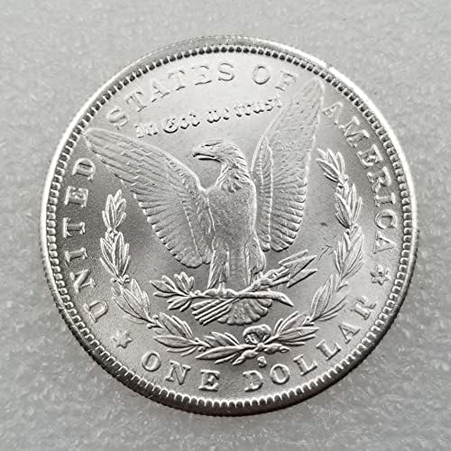 Antique Crafts American 1892 S verzija Morgan Silver Dollar Strani srebrni dolar Antikviteti