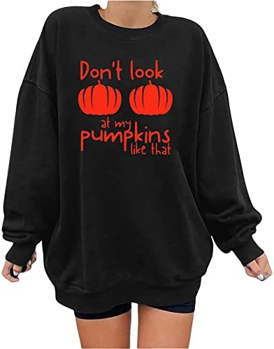 Halloween džempera majica modni modni tiskani labav bluza s dugim rukavima okrugli vrat casual vrhovi džemper majica