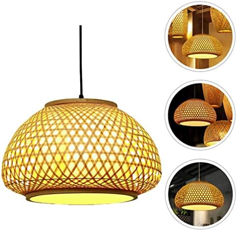 ZSEDP 1PC Klasični luster Dekorativni tkani bambusi lampica rustikalna potkrovlja