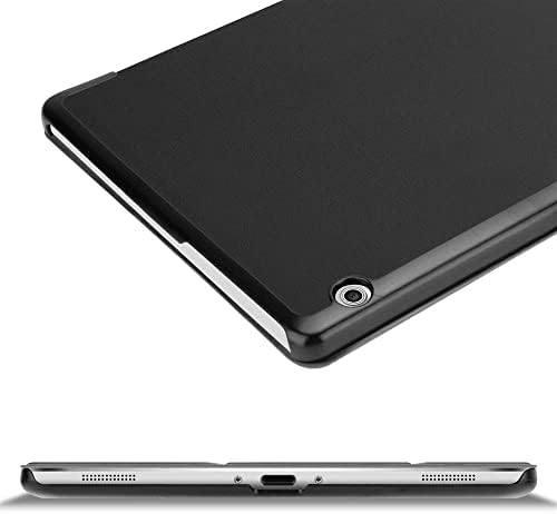 Cadorabo tableta futrola kompatibilna s Huawei MediaPad T3 10 u satenu crnom - Ultra tankim zaštitom u stilu knjige Naslovnica