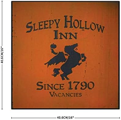 Vintage Wood Sign Sleepy Hollow Inn Vissing Halloween CIOTE TINGHOUSE Farmhouse drvena ploča Rustikalni zidni umjetnički