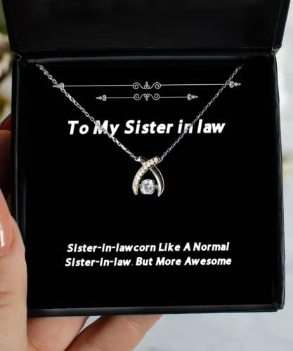 Mipomall inspirativna sestra sestra za pravni kost, ogrlica za ples, sestra kao normalna sestra, smiješni pokloni za sestru