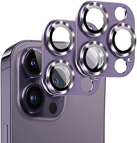 [2 pakiranje] ZXZone za iPhone 14 Pro/iPhone 14 Pro Max zaštitnik leće za kameru, aluminijska legura metala metala od kaljenog