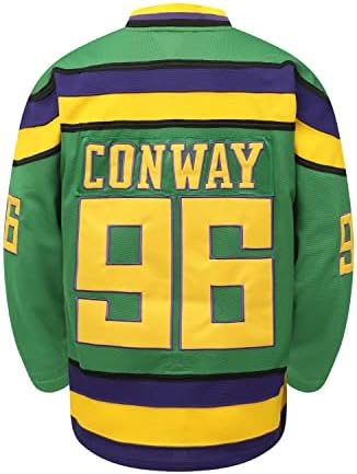 Hokejaški dres iz 96. godine 99 Charlie Konvej 99 Adam Banks, hokejaški dres iz filma iz 90-ih za muškarce i žene