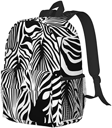 OCELIO Abstract Animal Zebra Ruksak, Unisex Laptop Ruksak, ruksak na fakultetu, ruksak za slobodno vrijeme