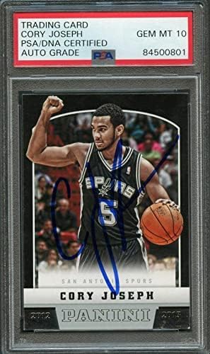 2012-13 Panini 252 Cory Joseph potpisao Card Auto 10 PSA Spurs Spurs - košarkaške ploče rookie kartice