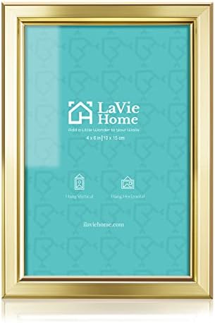 Lavie Home 4x6 okviri za slike Jednostavno dizajnirani okvir za fotografije s staklom visoke definicije za zidni nosač i