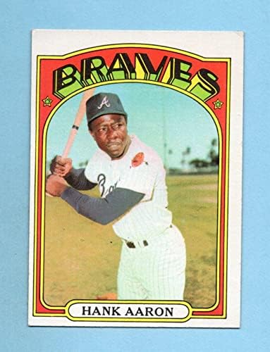 1972. Topps 299 Hank Aaron Atlanta Braves Baseball Card Ex - Ex+ - Slabebane bejzbolske karte