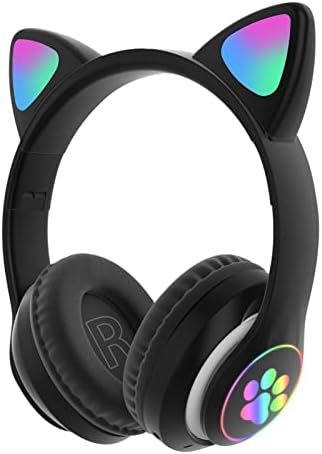 i4b0d2 bežične mačje uho slušalice Bluetooth 5 0 bežične mačje slušalice LED lagane slušalice w/mic poklon za djecu