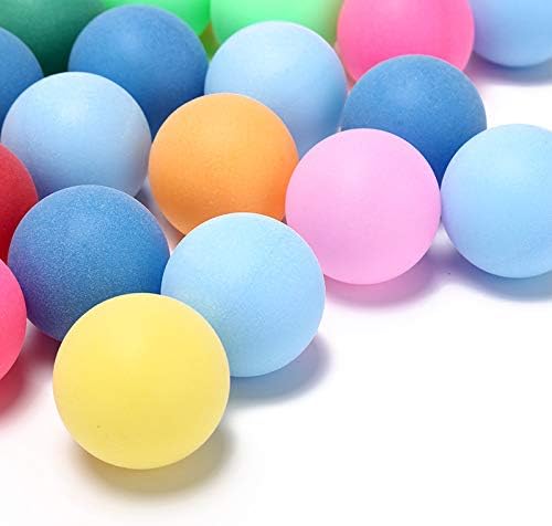 Kentli 60pcs/pakiranje u boji ping pong kuglice 40 mm 2,4 g zabavne teniske kuglice Mješovite boje za oglašavanje poklona