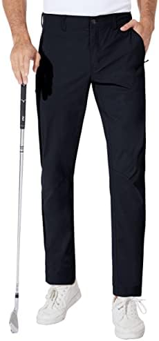 Muške stretch hlače za golf 8 lagane ugrađene brze suhe Ležerne sužene hlače za posao planinarenja biciklom putovanja s džepovima
