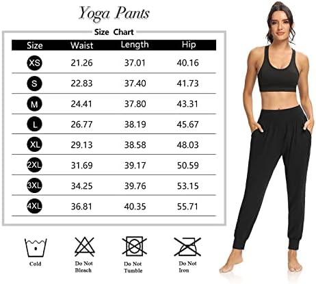 Dibaolong Women Yoga joggers labave treninge znojne hlače udobne ležaljke s džepovima