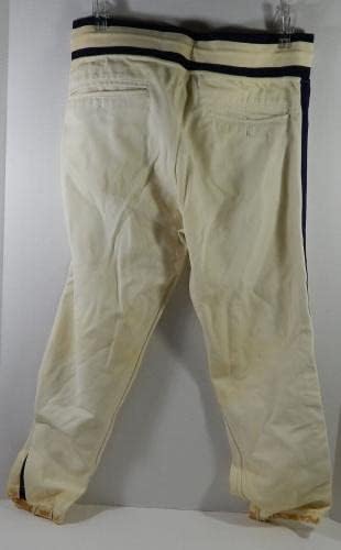 1984. Houston Astros Vern Ruhle 48 IGRA KORIŠTENE bijele hlače 35-24 DP25299 - Igra korištena MLB hlače