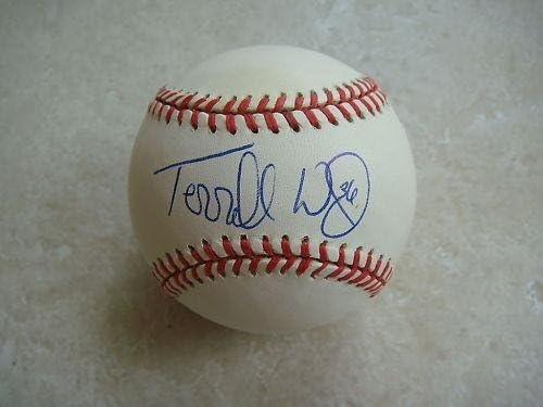 Terrell Wade Braves/Rays potpisao službeni N.L. Ball CoA - Autografirani bejzbol