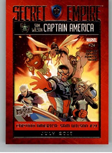 2018. Gornji paluba Marvel Godišnje tajne Empire Comic Comic Comic Comics SE-31 Kapetan Amerika: Sam Wilson 24 Marvel Trad