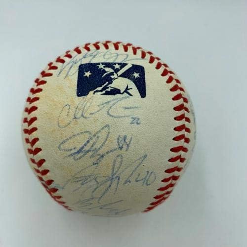 Aaron sudac Gary Sanchez Prerookie Yankees tim potpisao igru ​​korištenu bejzbol JSA - MLB autograpd Game koristio je bejzbol