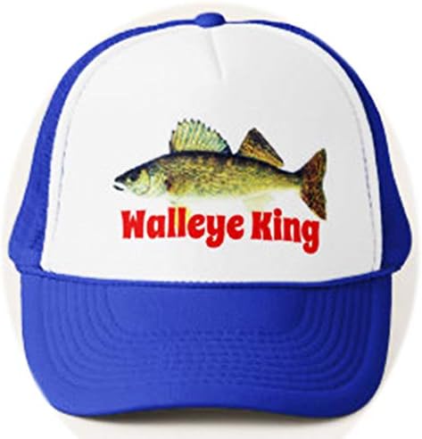 Smiješna zabava Walleye King Ribske ribolove ribar podesiva mrežasta kapica za bejzbol kapu