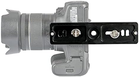 Koolehaoda 150 mm Univerzalna ploča za brzo otpuštanje s 1/4 inčnim vijkom i 1/4-3/8inch adapter za vijke za kameru, trostruki