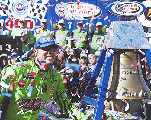 Autographd 2019 Kyle Busch 18 Interstate Bateries Auto Club Cali Race Winging The Bell Celebration Potpisana kolekcionarska