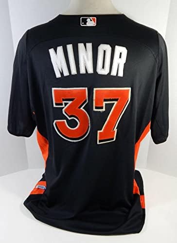 2012-13 Miami Marlins Minor 37 Igra Korištena Black Jersey St BP 52 671 - Igra korištena MLB dresova