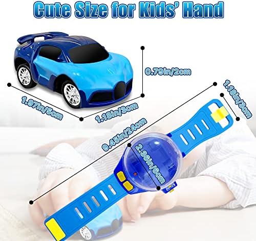 Mini igračke za daljinsko upravljanje automobilom, mali RC Watch Racing Car s USB punjenjem, 2,4 GHz odvojivi slatki sat