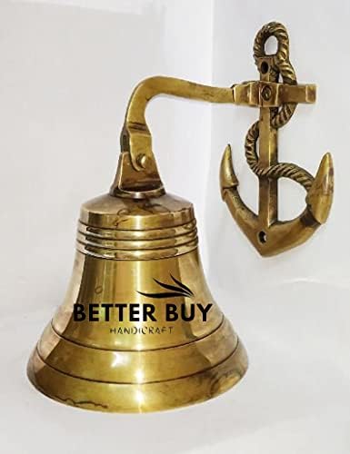 Nautičko antičko mesingano sidro od 3 inča brodsko zvono nautičko konop konopce vuče pomorski zidni dekor po boljem kupuju