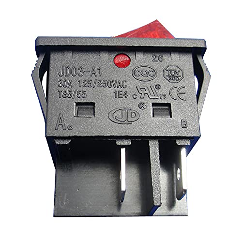 JD03-A1 4 PINS Switch Prekidač Velika struja prekidača za isključivanje gumba za isključivanje s radnim indikatorom za stroj