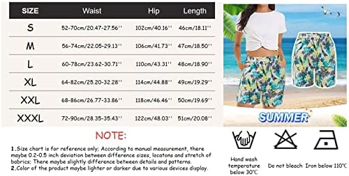 Ljetne kratke hlače za žene casual salon udobno čiste boje plaže kratke hlače labave fit fit visoki struk kratke hlače trčanje