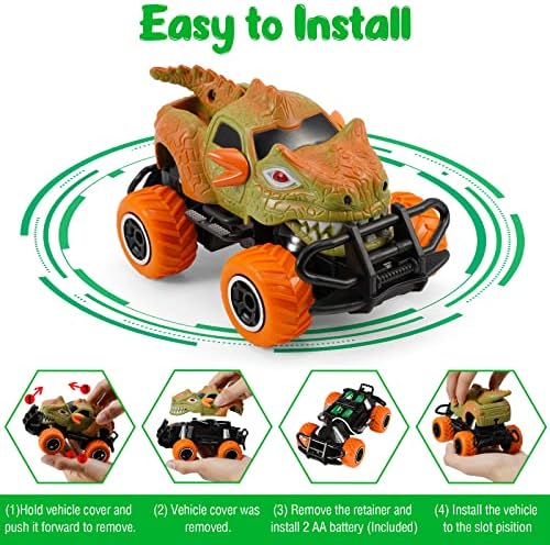 Automobil za daljinsko upravljanje Kizeefun za malu djecu, Mini Monster Truck RC Car za djecu, dječake i djevojčice s skalom