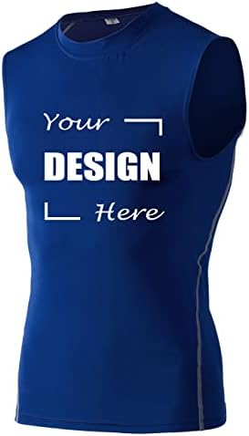 Toptie Personalizirana košulja bez rukava, prilagođeni trening Top 2 strane tiskani logotip