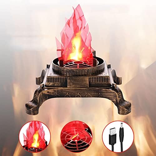 CJC LED Lažni vatrogasni plamen svjetlo 3D Flickering Fire Flame Electronic Flame Night Light Prop Simulirana plamenska svjetiljka