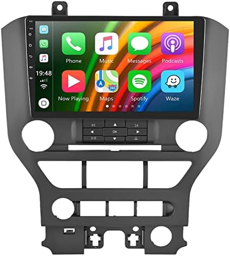 Za Ford Mustang Radio 2015-2020 Android 11 Auto Radio Stereo s bežičnim Carplay Android Auto, 9 inčni zaslon osjetljiv na