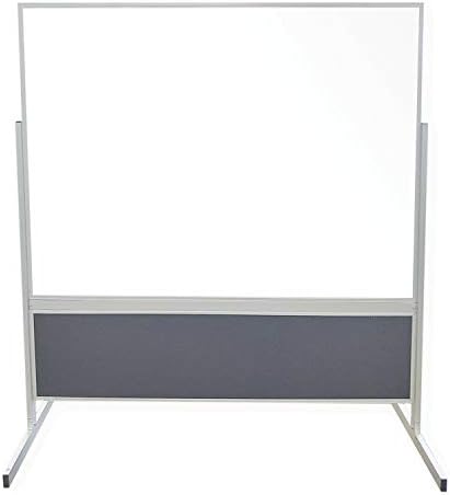 Dvostrana magnetska porculanska ploča i karamel vinil ploča s aluminijskim okvirom, 6'H x 6'W