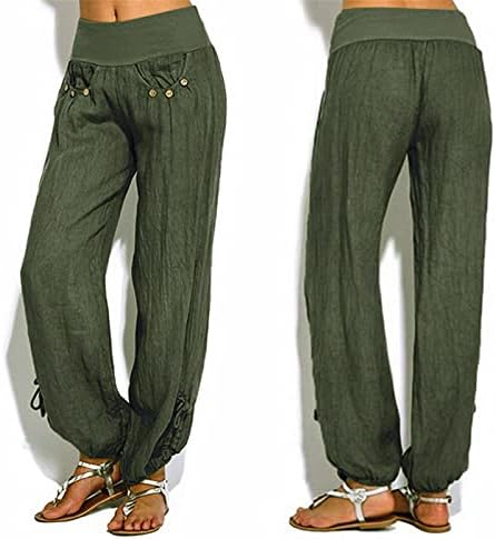 Capri hlače za žene plus veličina labava casual ruched joga salon harem pant s-5xl