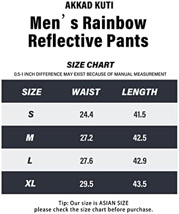 AKKAD Kuti muškarci Reflektirajuće hlače hlače noćni sjaj fluorescentni jogger casual trkaći džepovi kratke hlače s izvlačenjem