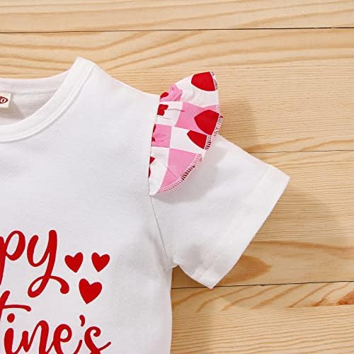 Slatka dječja poklon dječje suknje košulje tiskano pismo Valentinovo srce Dan mališana