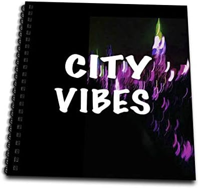 3Drose City vibracije mutne šarene NYC pozadinsko-mini bilježnice, 4 do 4