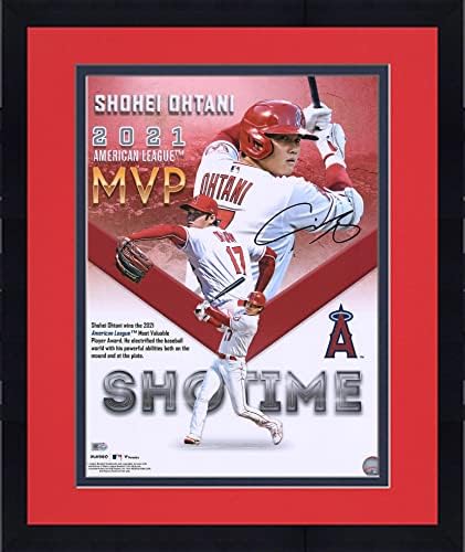 Uokvireni Shohei Ohtani Los Angeles Angels Autografirani 16 x 20 2021 AL MVP Collage Fotografija - Autografirane MLB fotografije